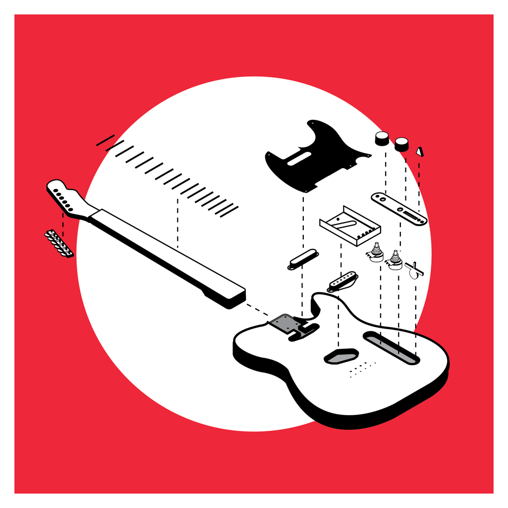 Telecaster guitar - image 1 - student project