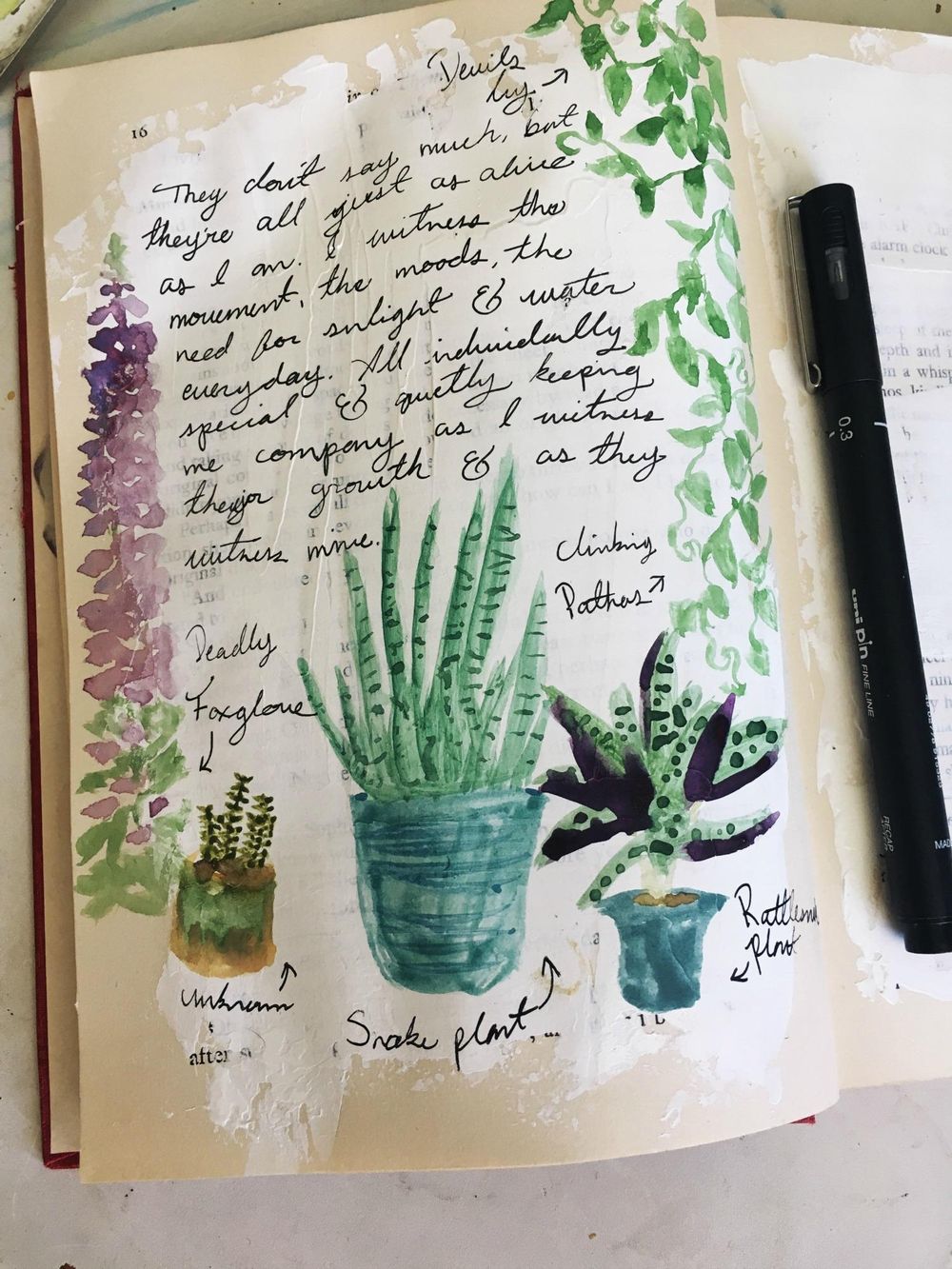 First Entry & Creation in my Art Journal - image 1 - student project