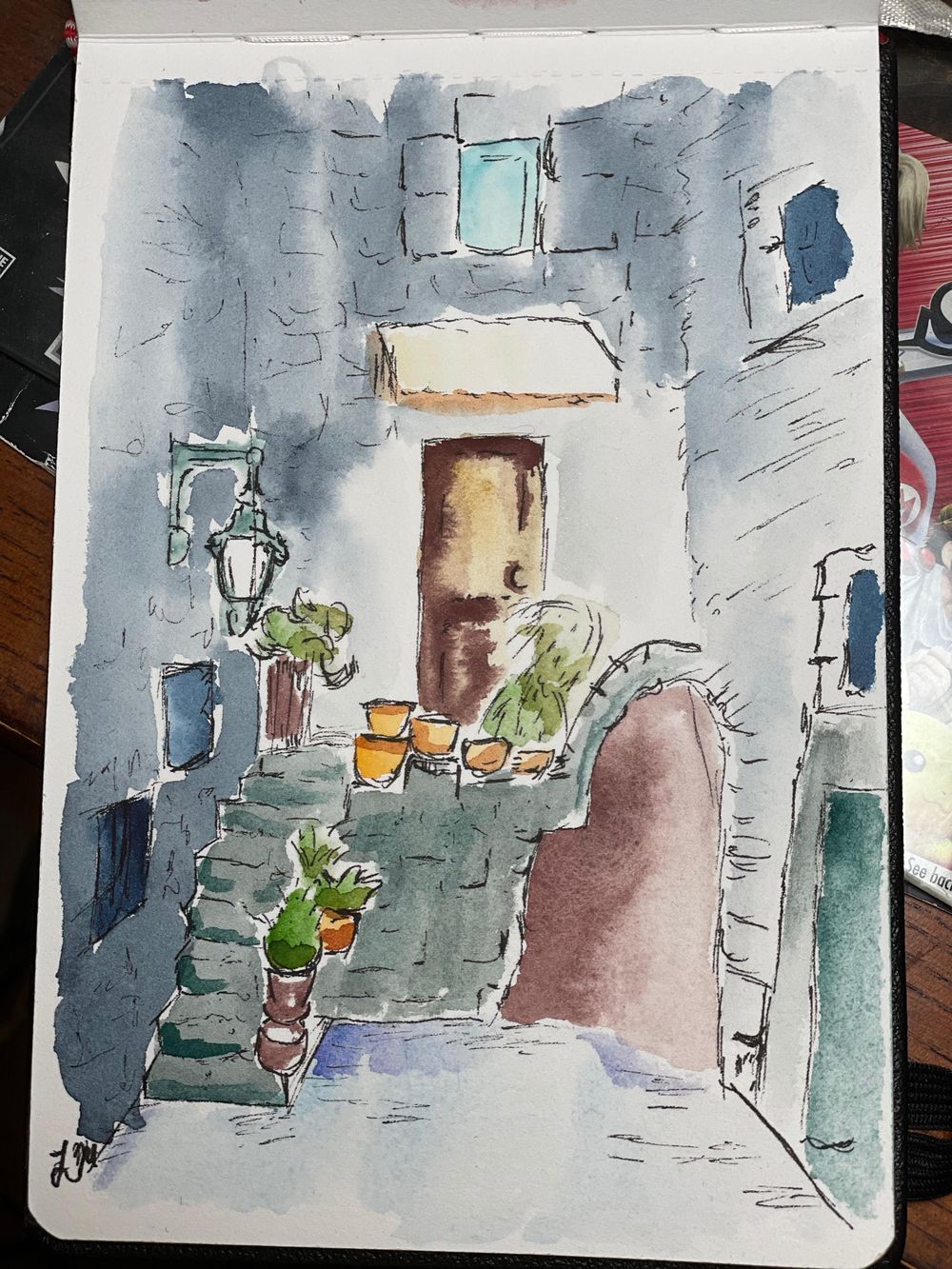Class Project - Urban Sketching one - point - image 2 - student project