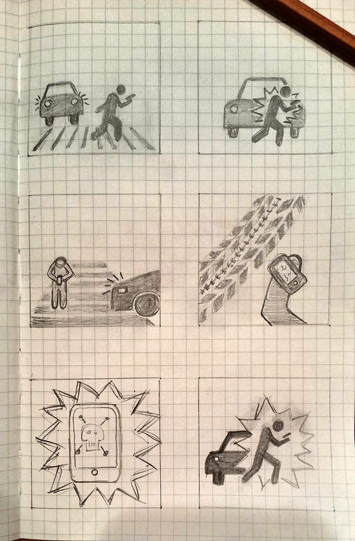 Texting in the Crosswalk - image 1 - student project