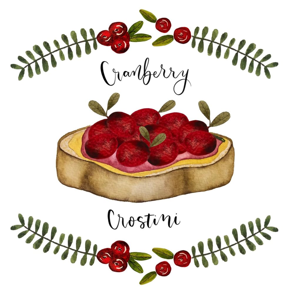 Tasty Treats: Watercolor Cranberry Bites - image 4 - student project
