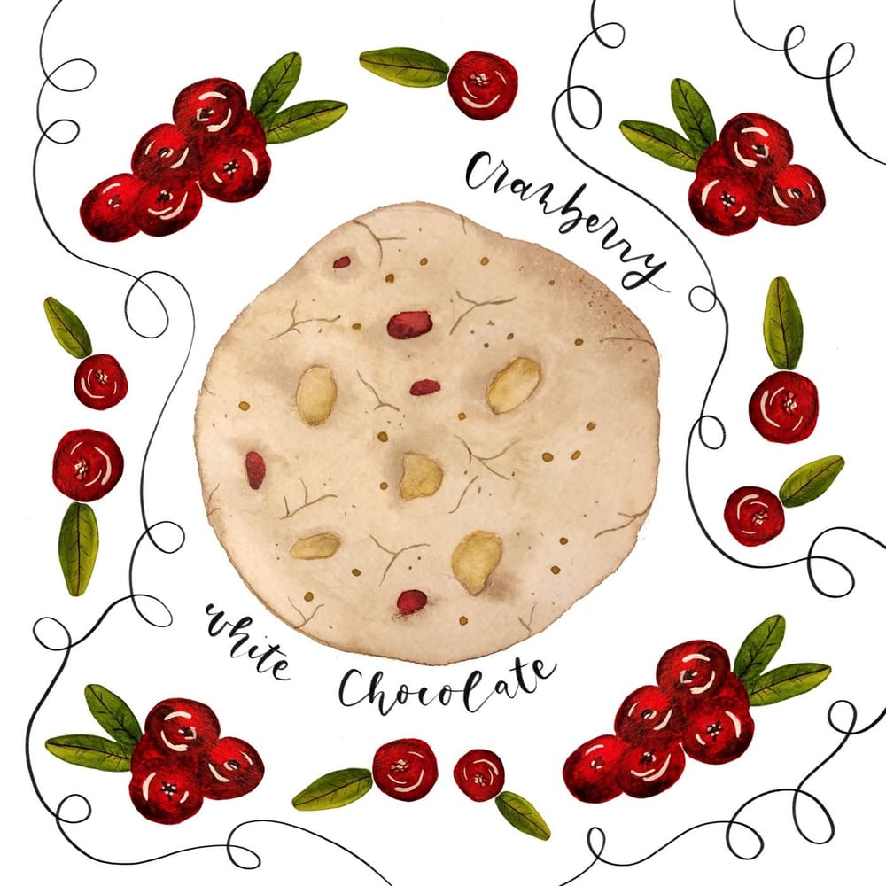 Tasty Treats: Watercolor Cranberry Bites - image 3 - student project