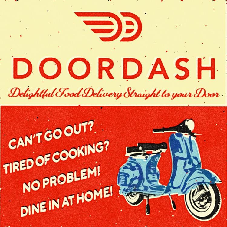 DoorDash Retro Ad - image 3 - student project