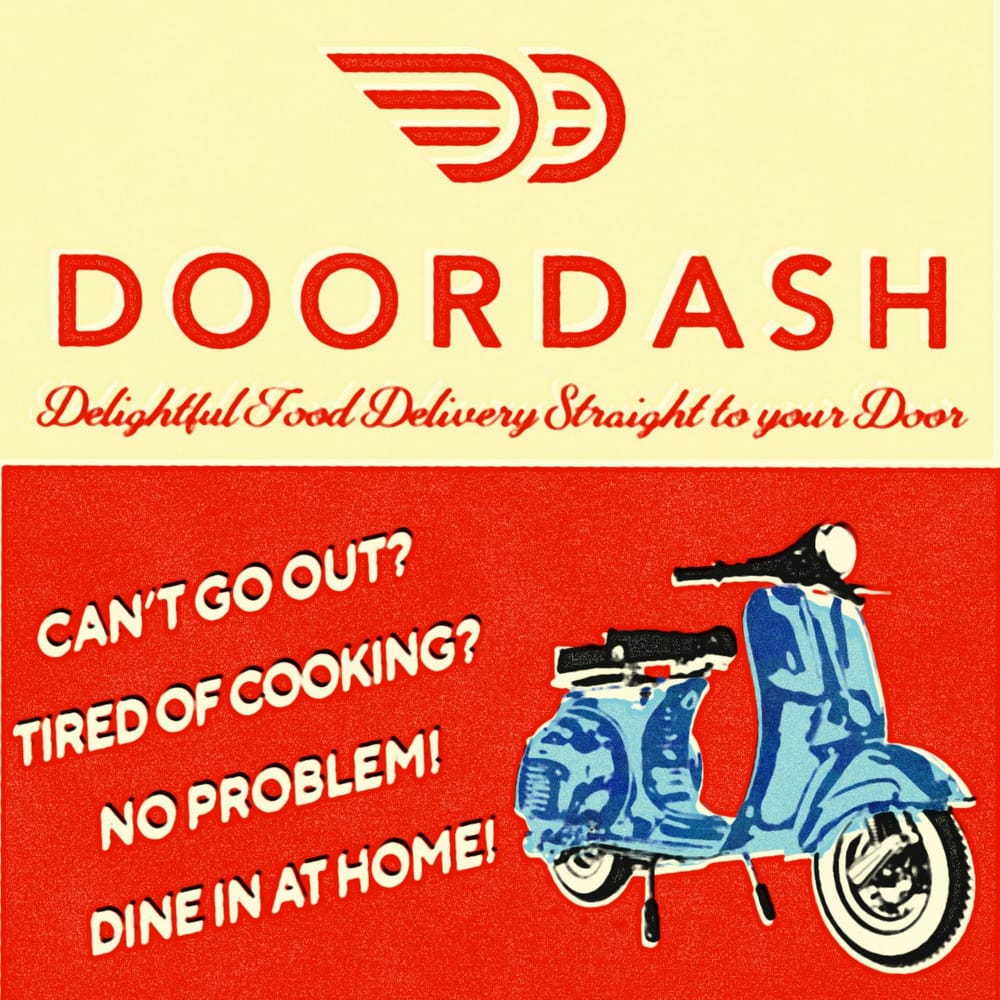 DoorDash Retro Ad - image 2 - student project