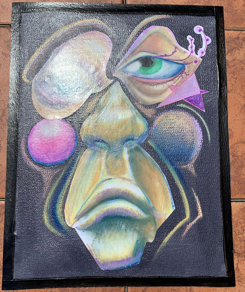 Oil pastel experiments and collages - image 4 - student project