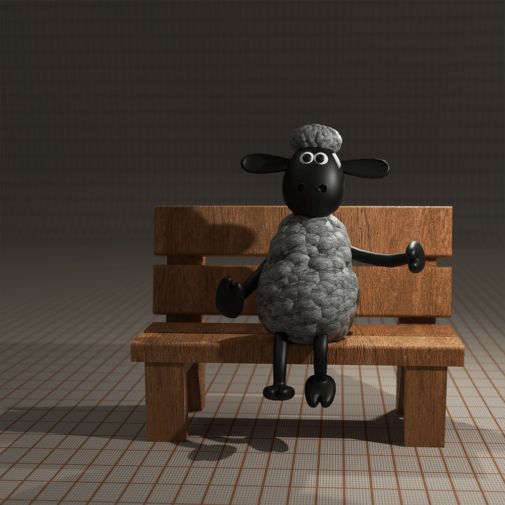 A little sheep in Blender. - image 1 - student project