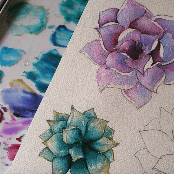 Colorful Succulents - image 4 - student project