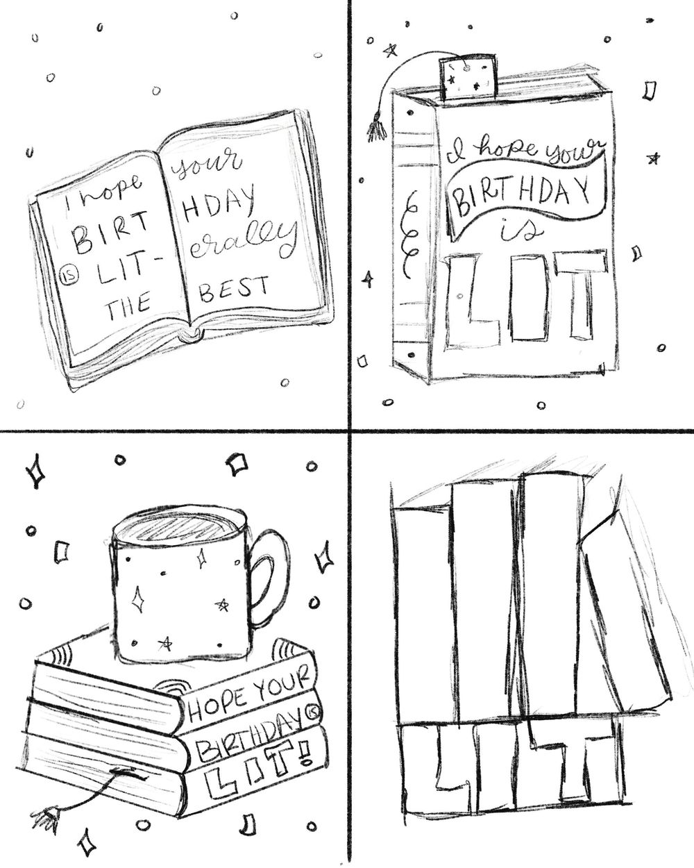 I hope your birthday is lit Skillshare Student Project