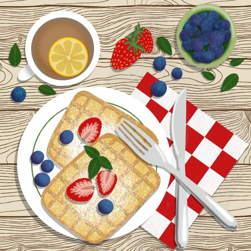 Flatlay illustrations - image 3 - student project