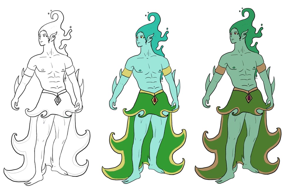 Water Elemental Guardian - image 2 - student project