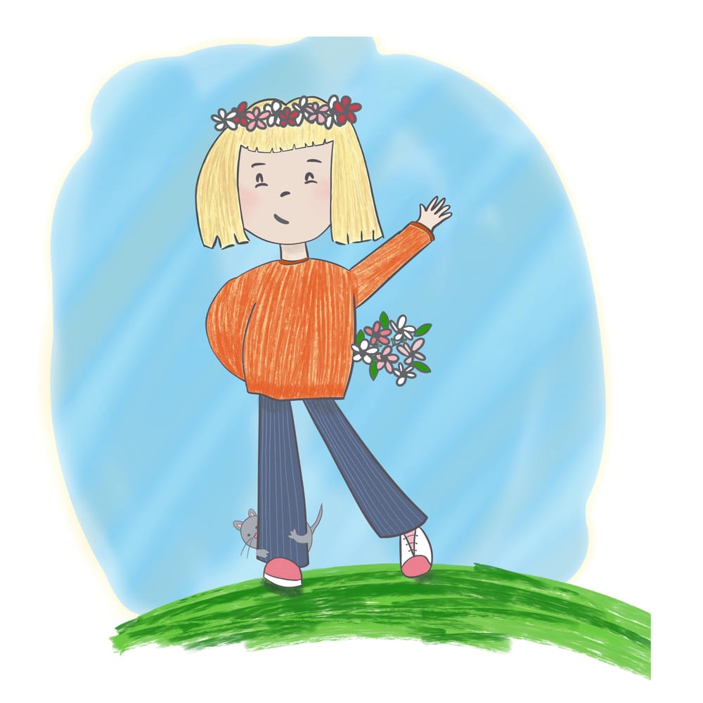 Girl w Cat - image 1 - student project
