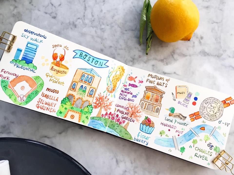 Draw my Travel to Boston - image 1 - student project