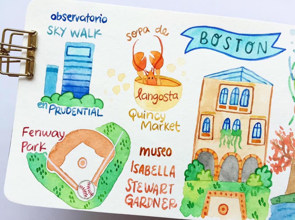 Draw my Travel to Boston - image 2 - student project