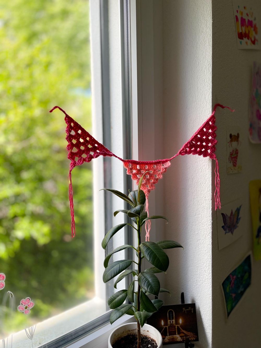 SAMPLE PROJECT: Colorful Crochet bunting Garland - image 9 - student project
