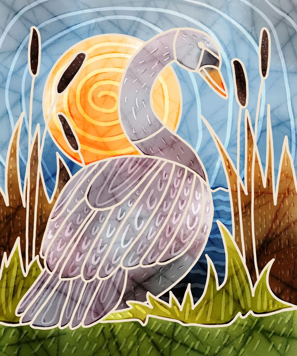 Wax Resist/Batik Style Painting in Procreate - image 2 - student project