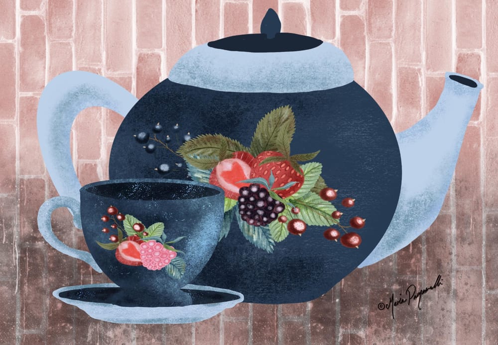 Summer Berry Tea set - image 1 - student project