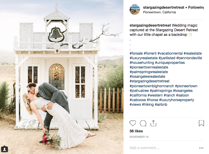 Upload your ideal Instagram Post - @stargazingdesertretreat - image 2 - student project