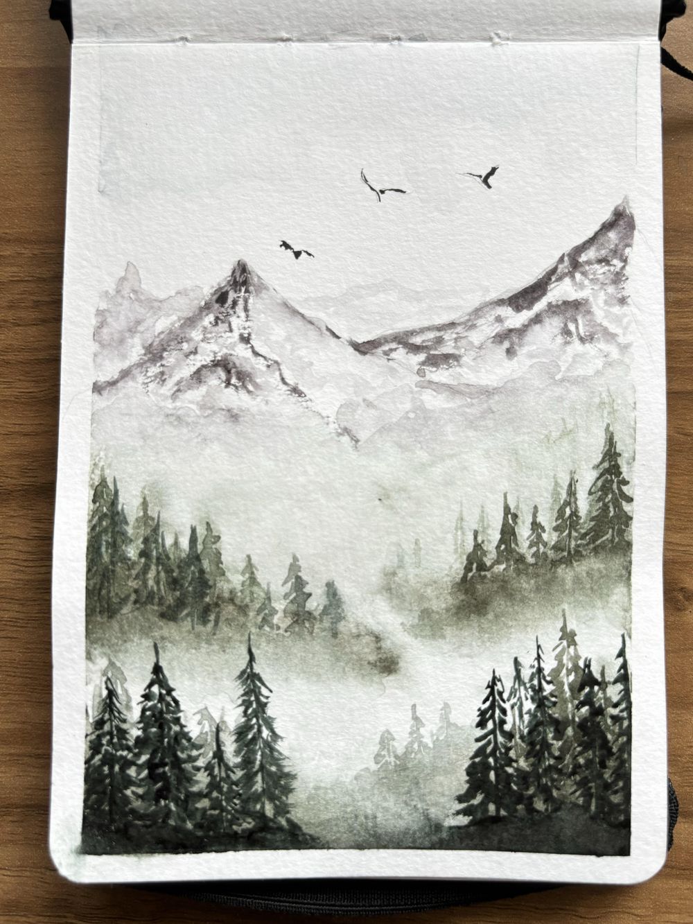 Misty Mountains  techniques - image 2 - student project