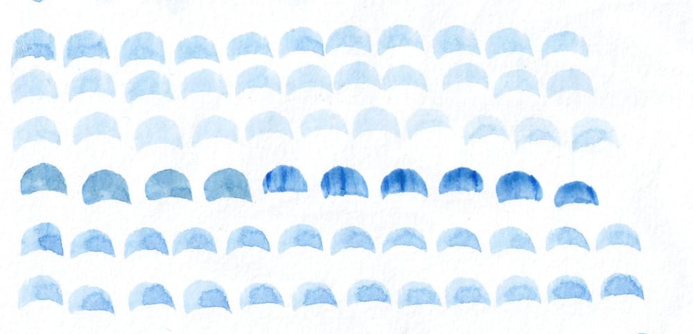 Watercolour doodles transformed into seamless repeating patterns - image 4 - student project