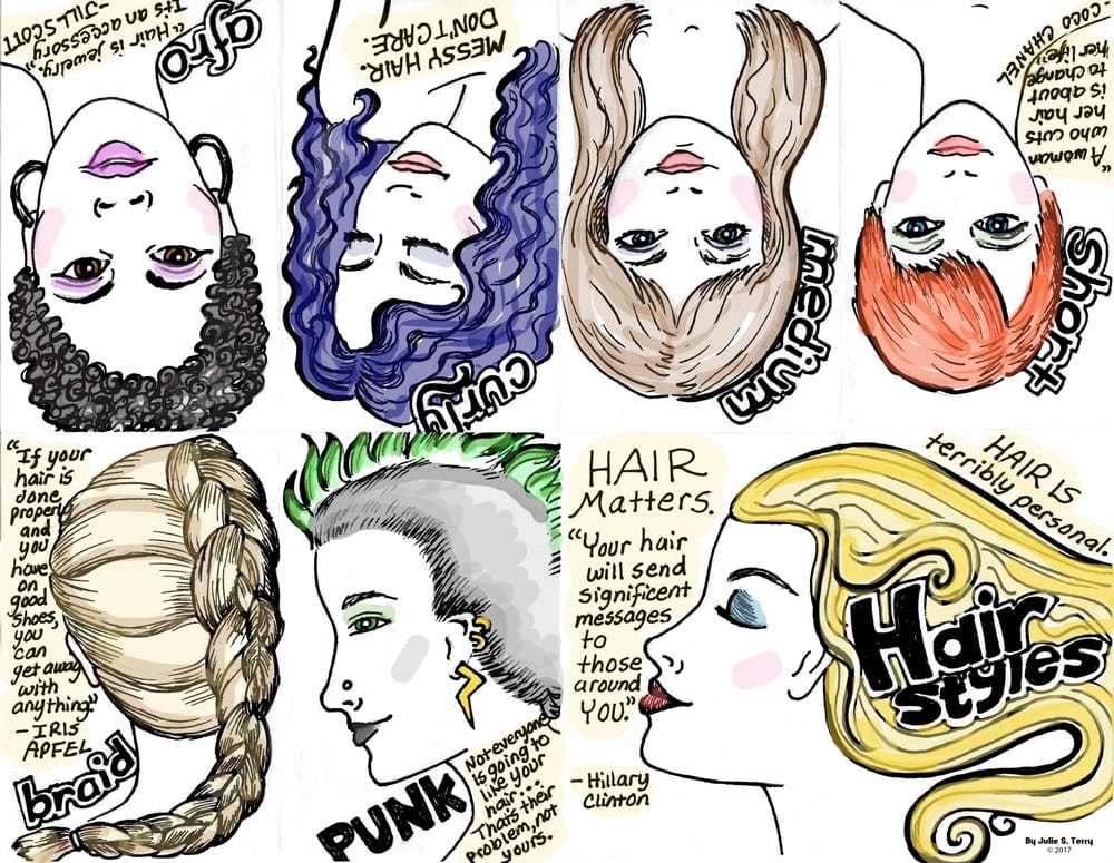 Hair Styles Zine - image 1 - student project