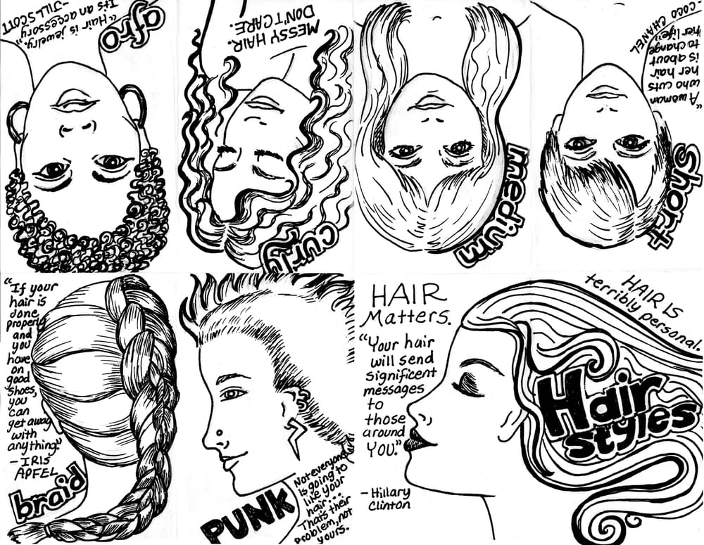 Hair Styles Zine - image 3 - student project