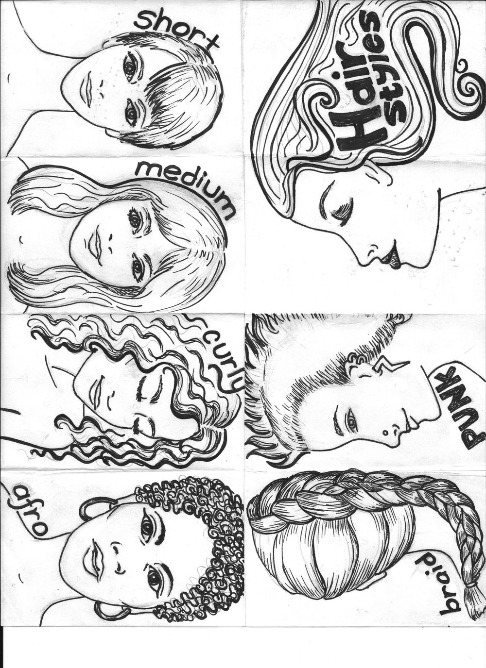 Hair Styles Zine - image 4 - student project