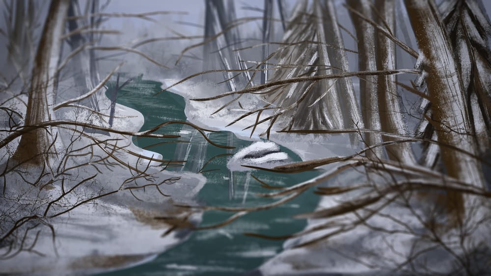 Snowy forest - image 1 - student project