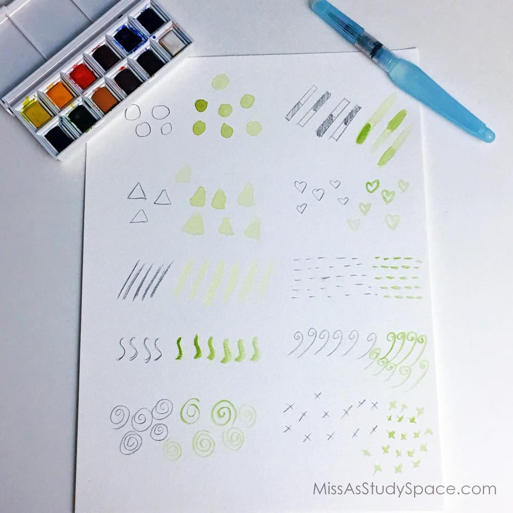Watercolor Doodles: Swatches + Translations - image 1 - student project
