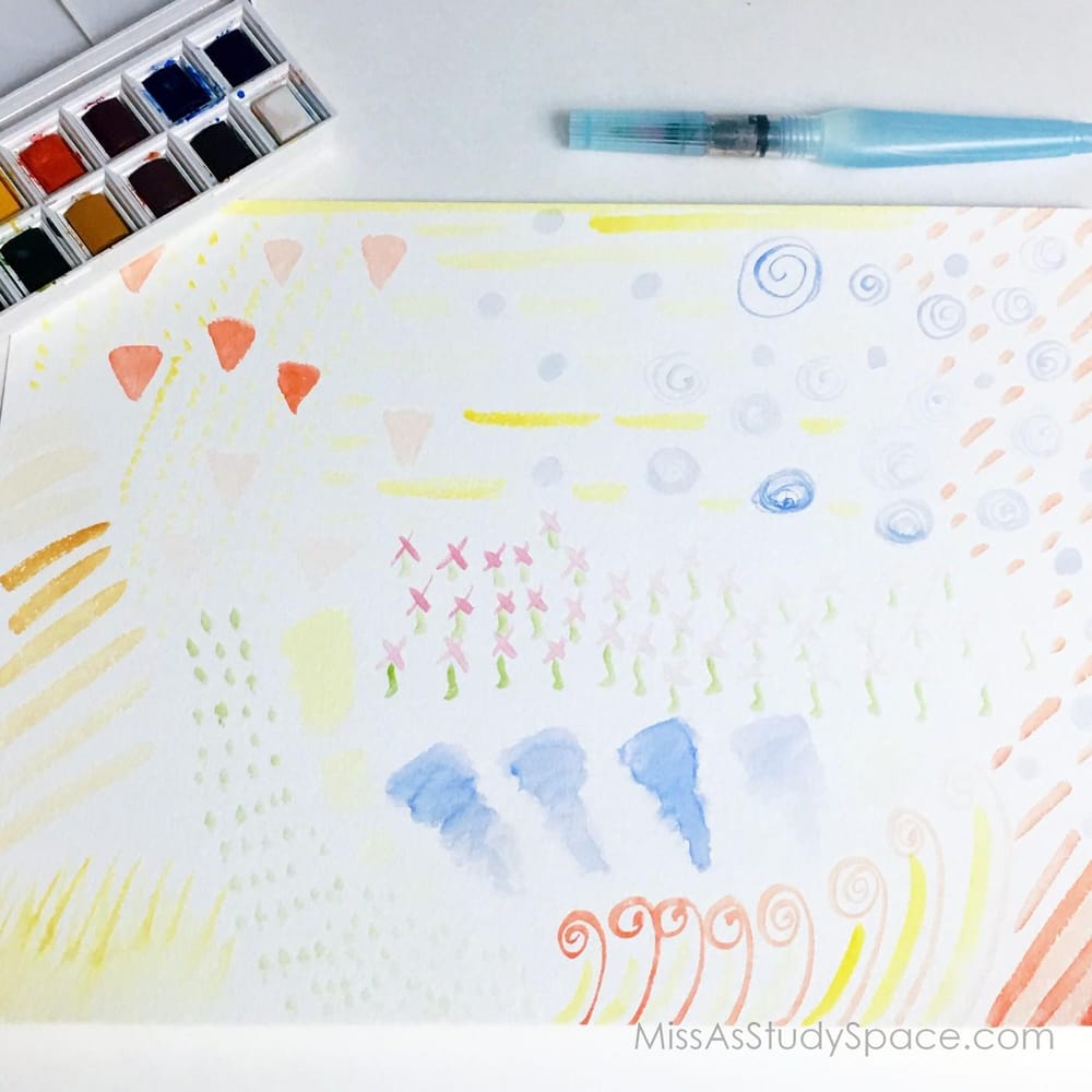 Watercolor Doodles: Swatches + Translations - image 3 - student project