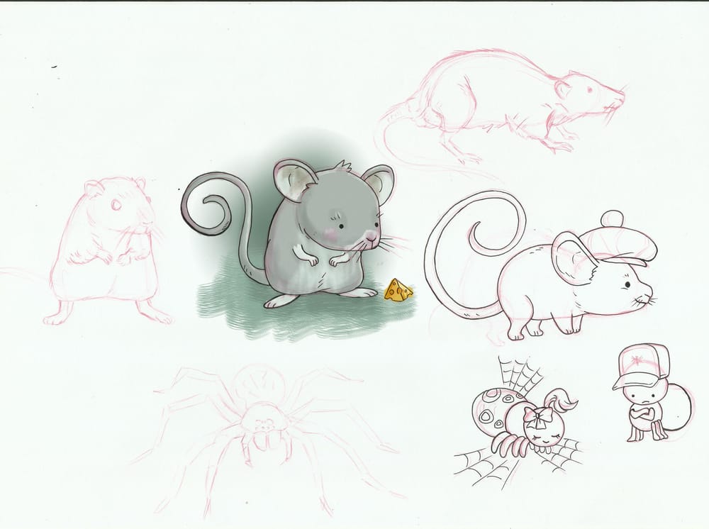 cute rat and spider - image 1 - student project