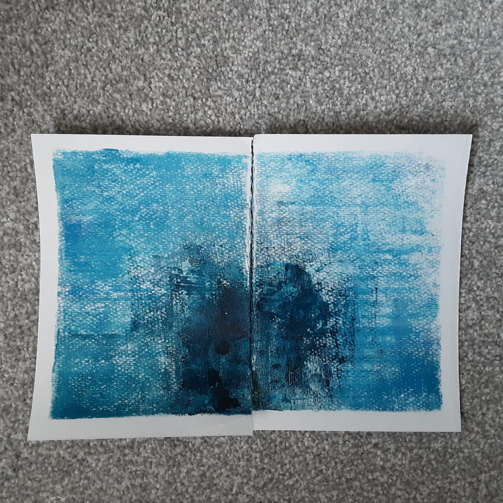 Modern Abstracts with a brayer - image 2 - student project