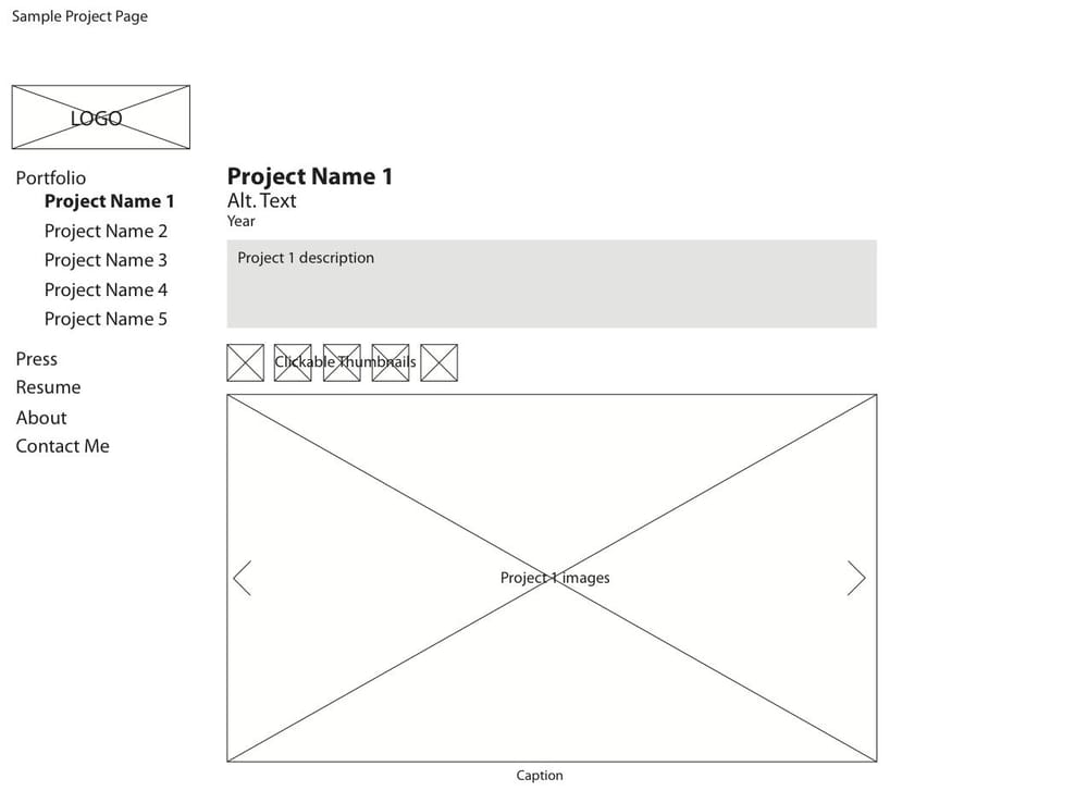Portfolio Site - image 2 - student project