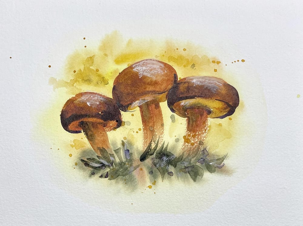Additional examples of watercolor greeting cards - image 1 - student project