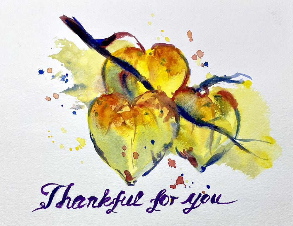 Additional examples of watercolor greeting cards - image 2 - student project