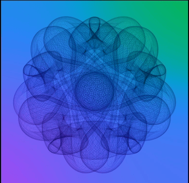 Mandala created with Processing 3 — Who knew math could be so much fun!! - image 1 - student project
