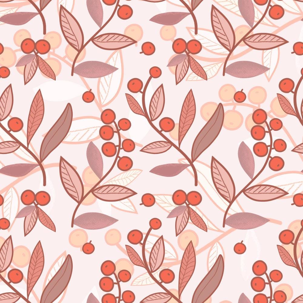 Berries&Leaves - Easy Pattern in Adobe Ps - image 3 - student project