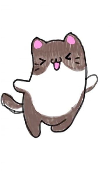 Cute Kawaii Cartoon Cat - image 6 - student project