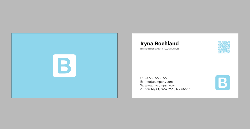 Business card on Id - image 1 - student project