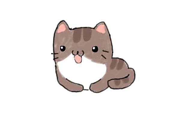 Cute Kawaii Cartoon Cat - image 3 - student project
