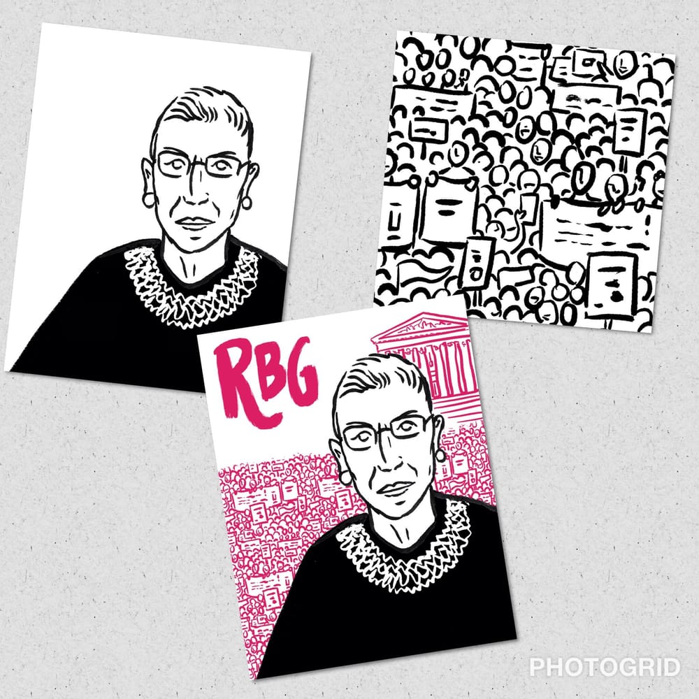 Portrait of Ruth Bader Ginsburg - image 1 - student project
