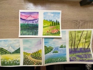 Fall Summer & Spring WWM paintings - lots to learn! - image 2 - student project