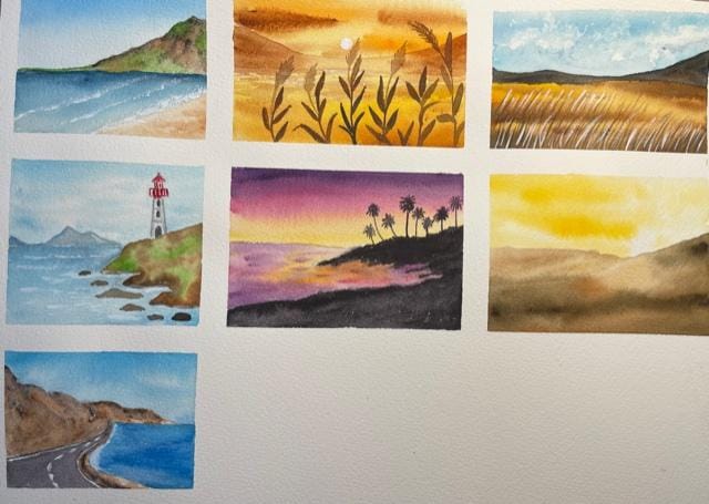 Fall Summer & Spring WWM paintings - lots to learn! - image 1 - student project