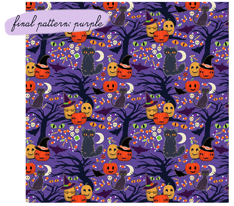 Whimsical Halloween Pattern - image 4 - student project