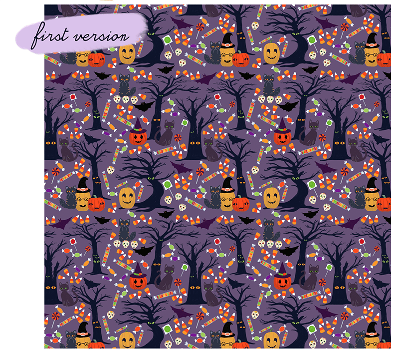 Whimsical Halloween Pattern - image 2 - student project