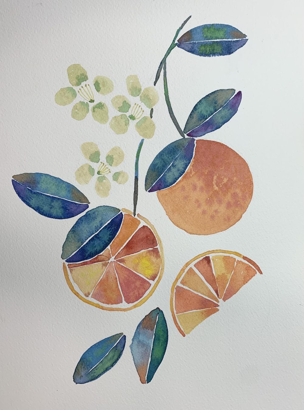 Tropical fruit and florals - image 1 - student project