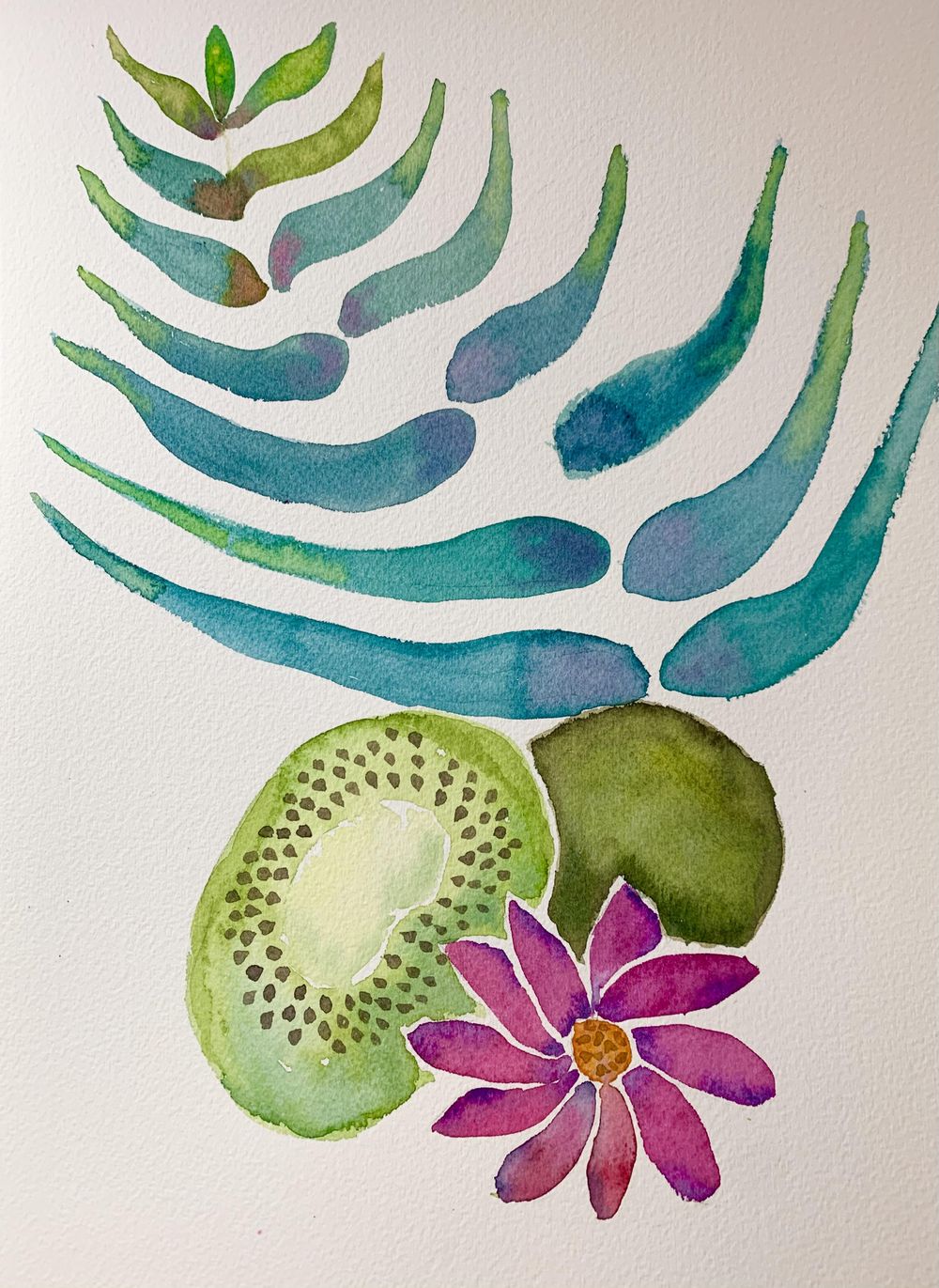 Tropical fruit and florals - image 3 - student project
