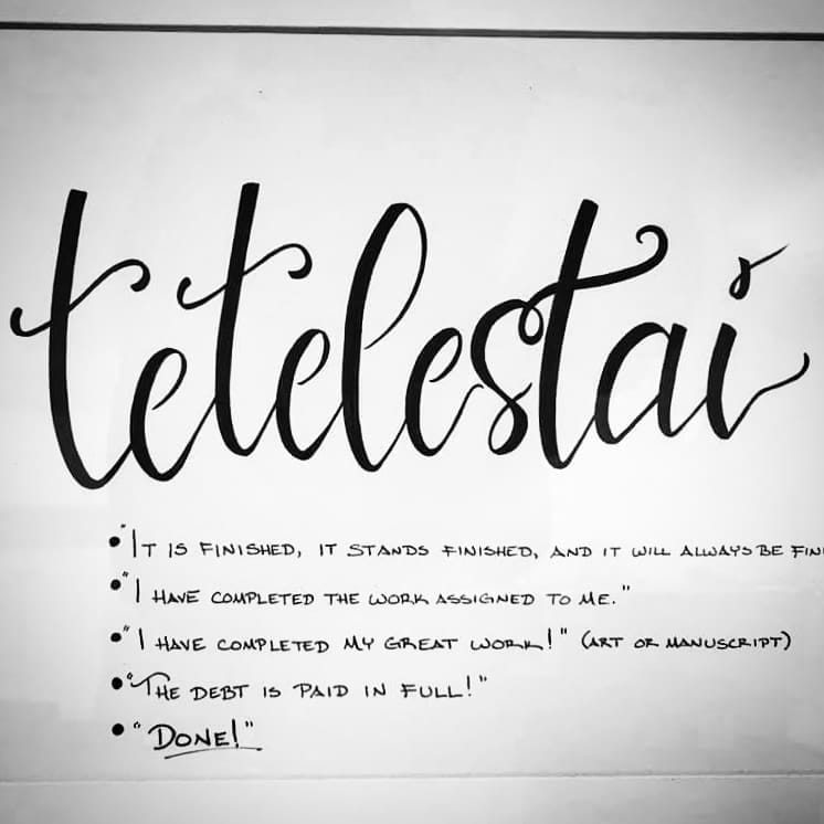 4/19/19 - Brush lettering practice - image 1 - student project