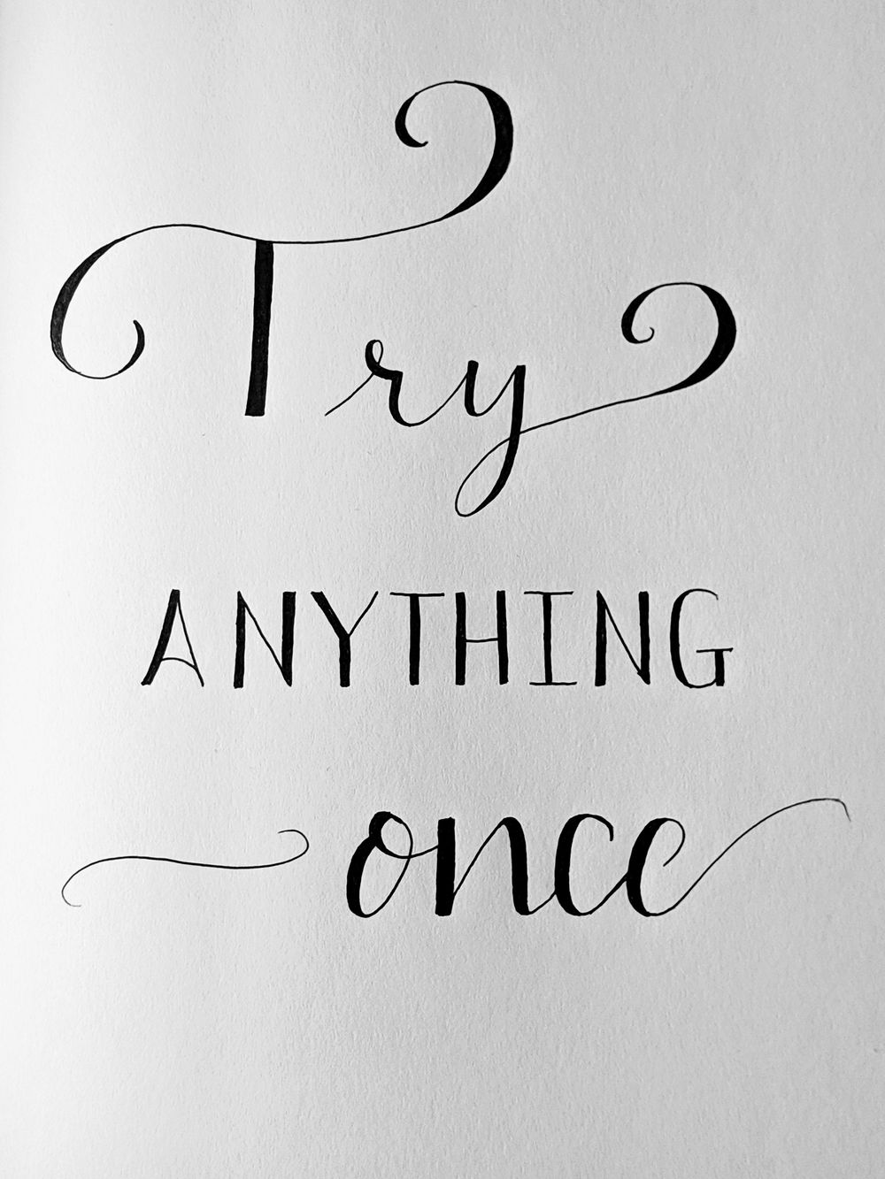 4-6-2019: Learning Modern Calligraphy - image 1 - student project