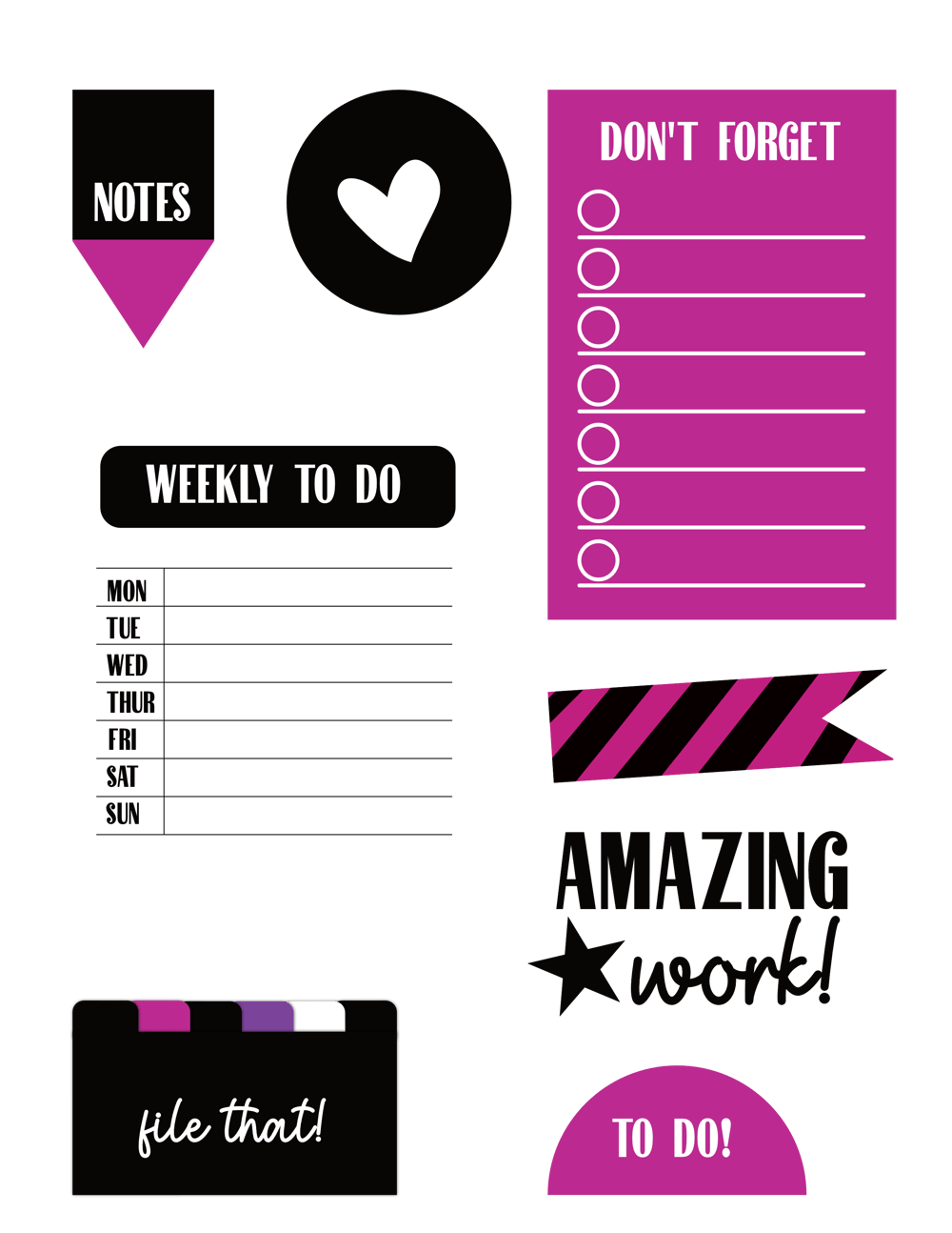 Stickers in Affinity Designer - image 1 - student project
