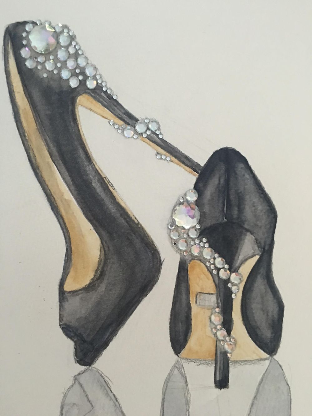 Basic Watercolor - Illustrate Shoes - image 1 - student project